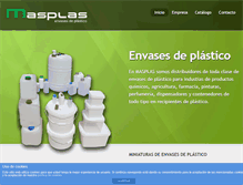 Tablet Screenshot of masplas.com